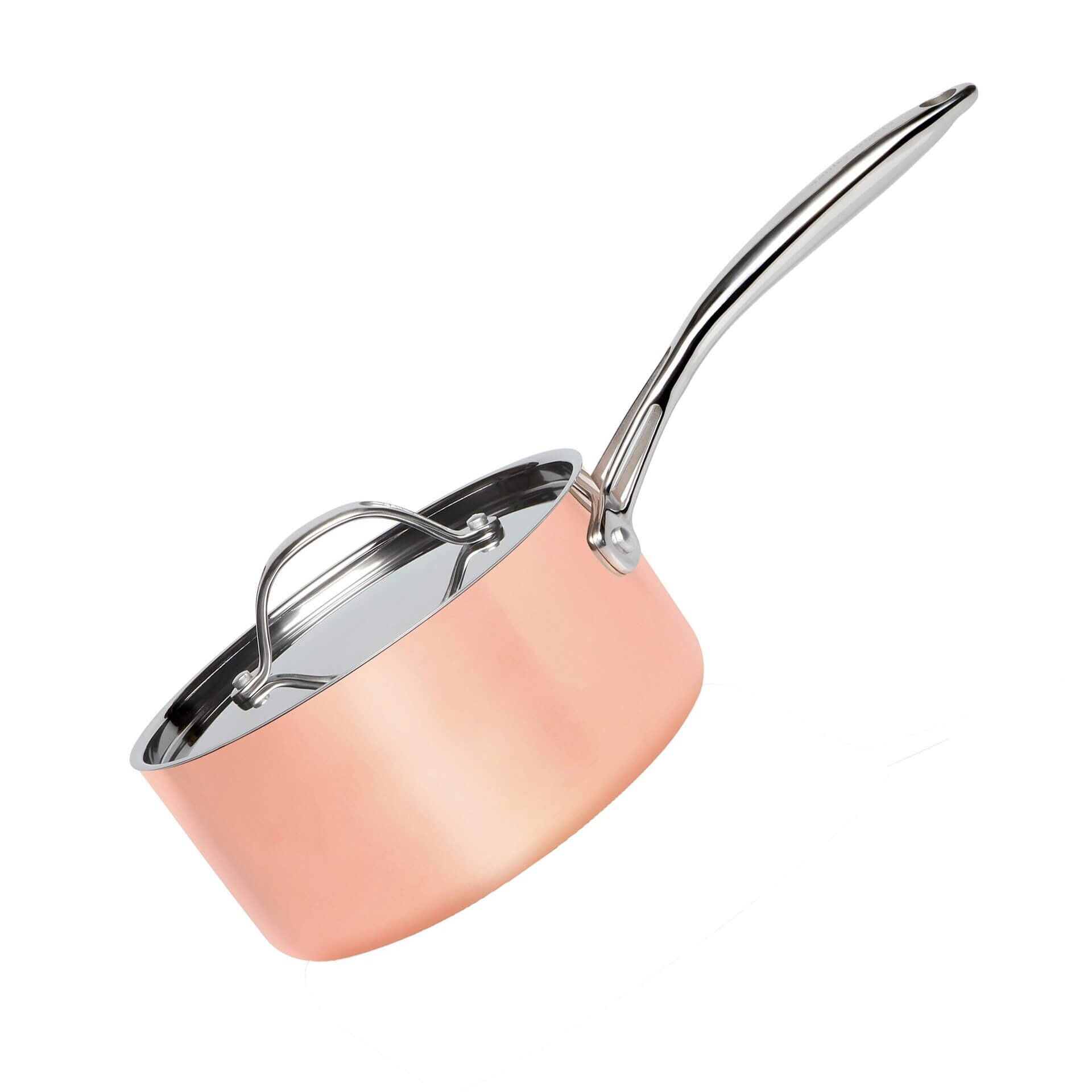 Kochtopf mit Deckel Copper Tri-Ply, Ø18cm, 1,75l, Edelstahl