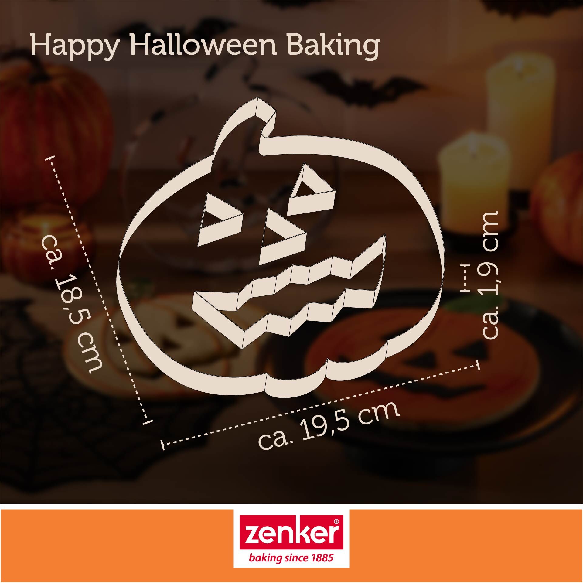 Happy Halloween Baking XXL Ausstecher Kürbiskopf