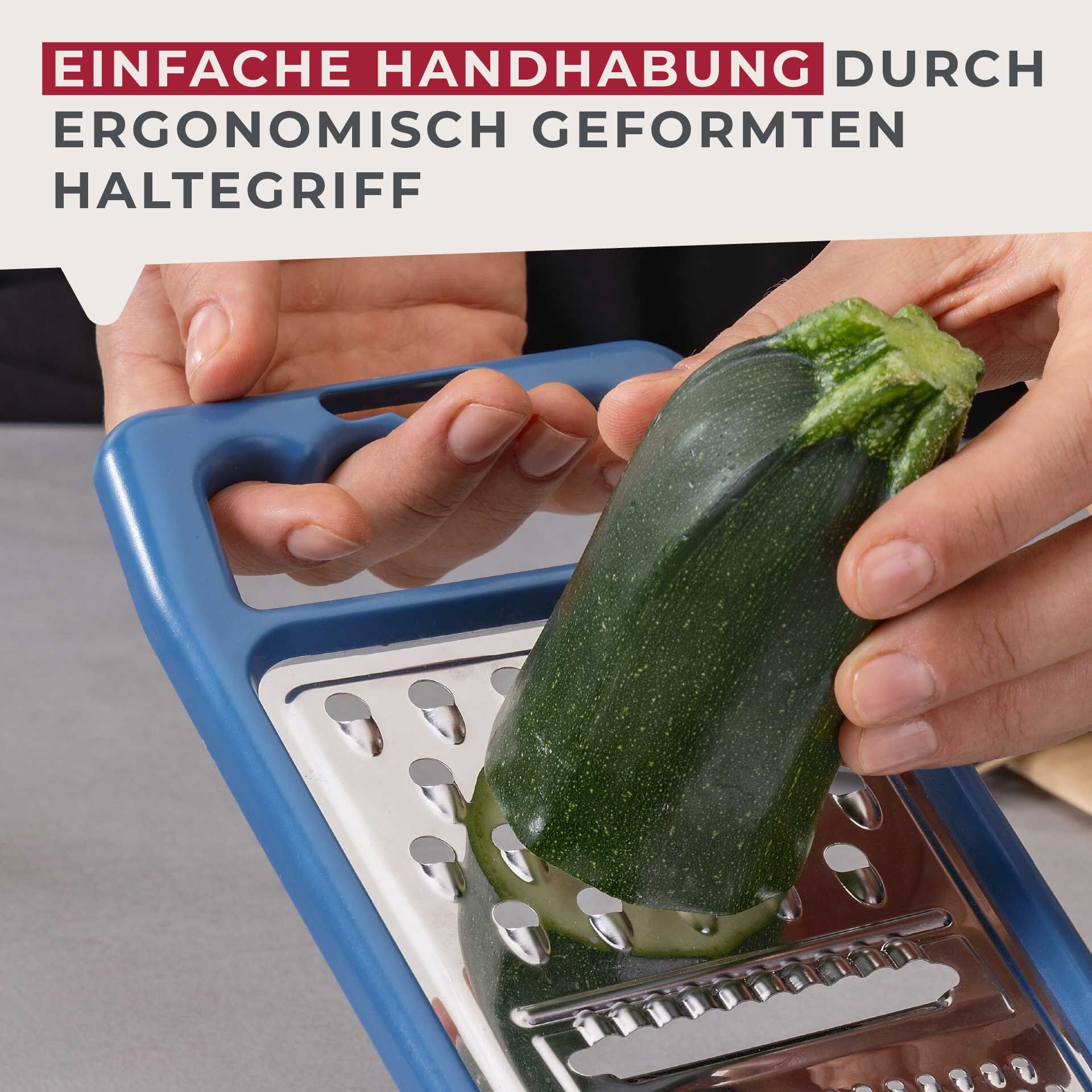 Universalreibe Essential, blau