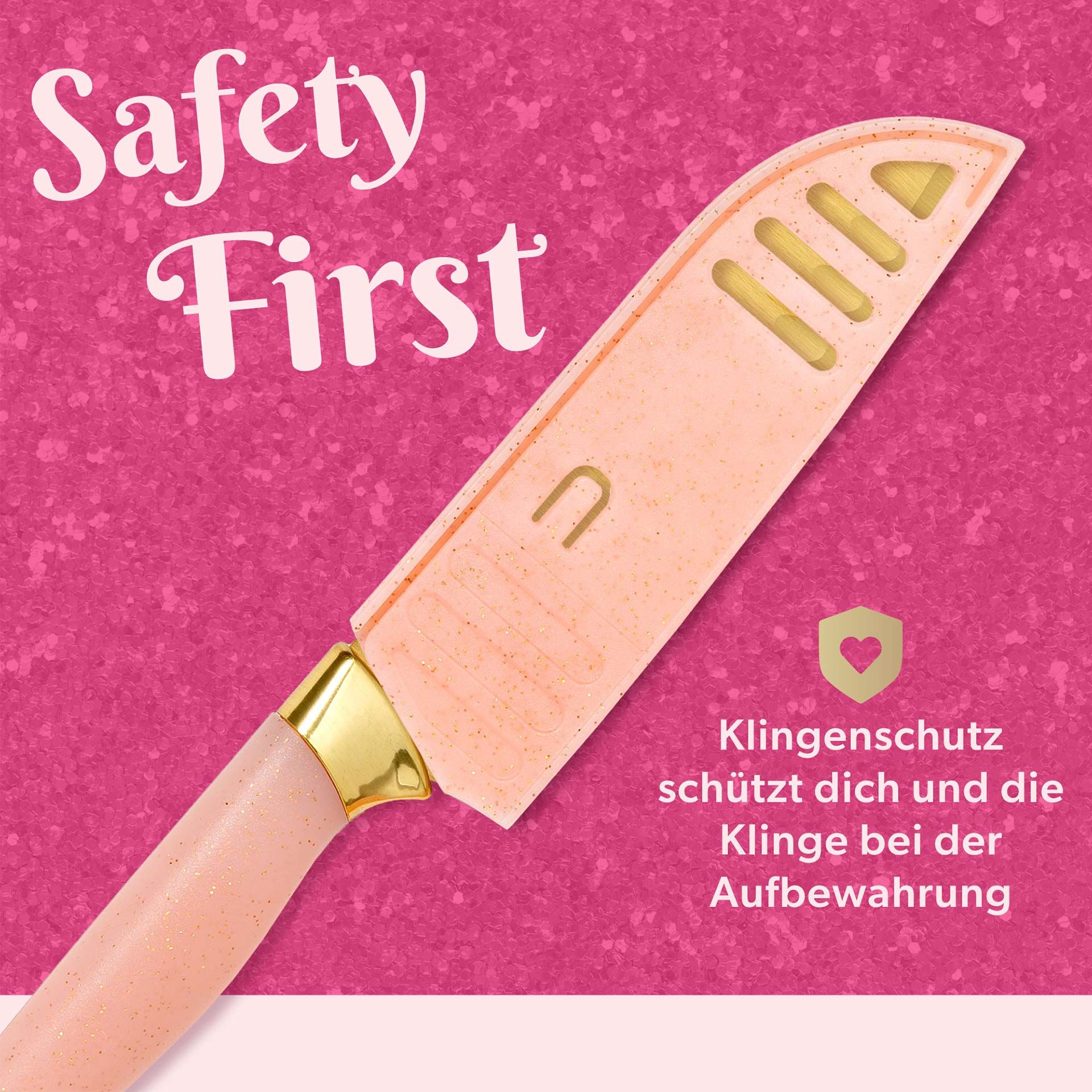 Küchenhelfer-Set inkl. Messer, Schere und Brett, 6-teilig