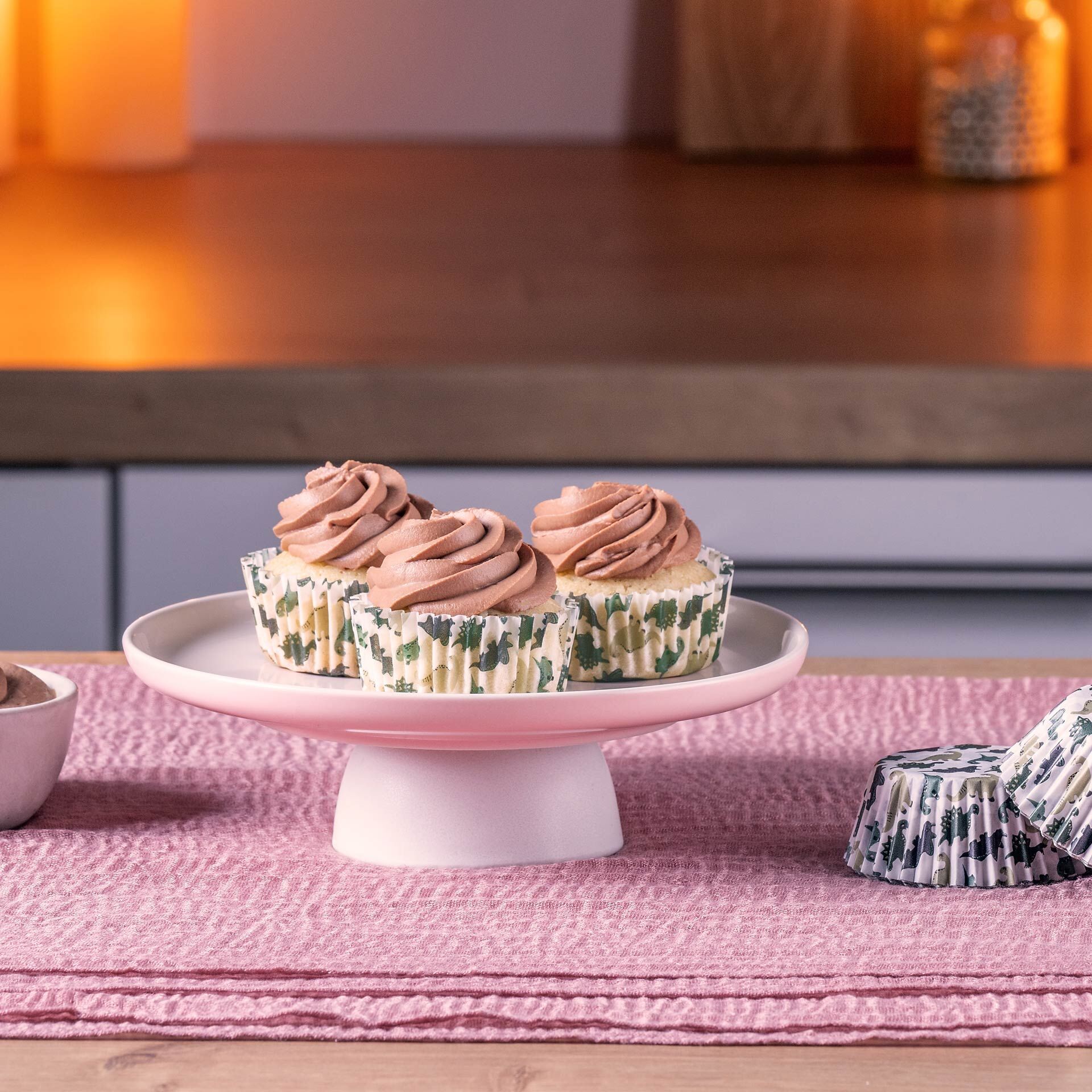 Muffinförmchen Dino, Ø5cm, 50 Stk.