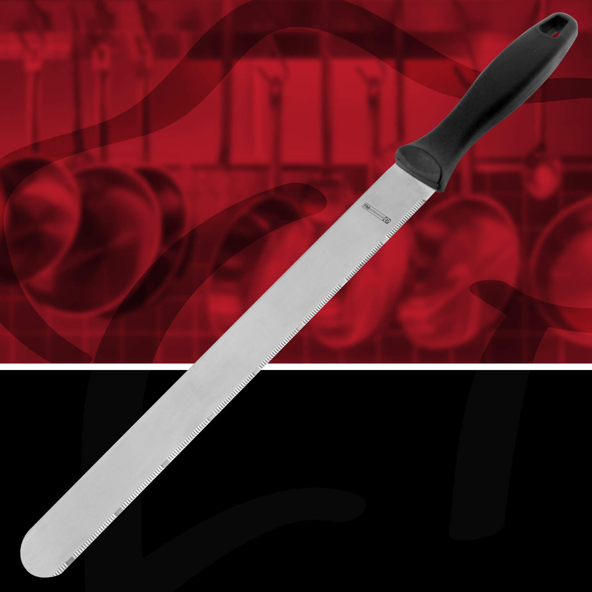 Bäckermesser, 43,5cm, Edelstahl, zweiseitig schneidend