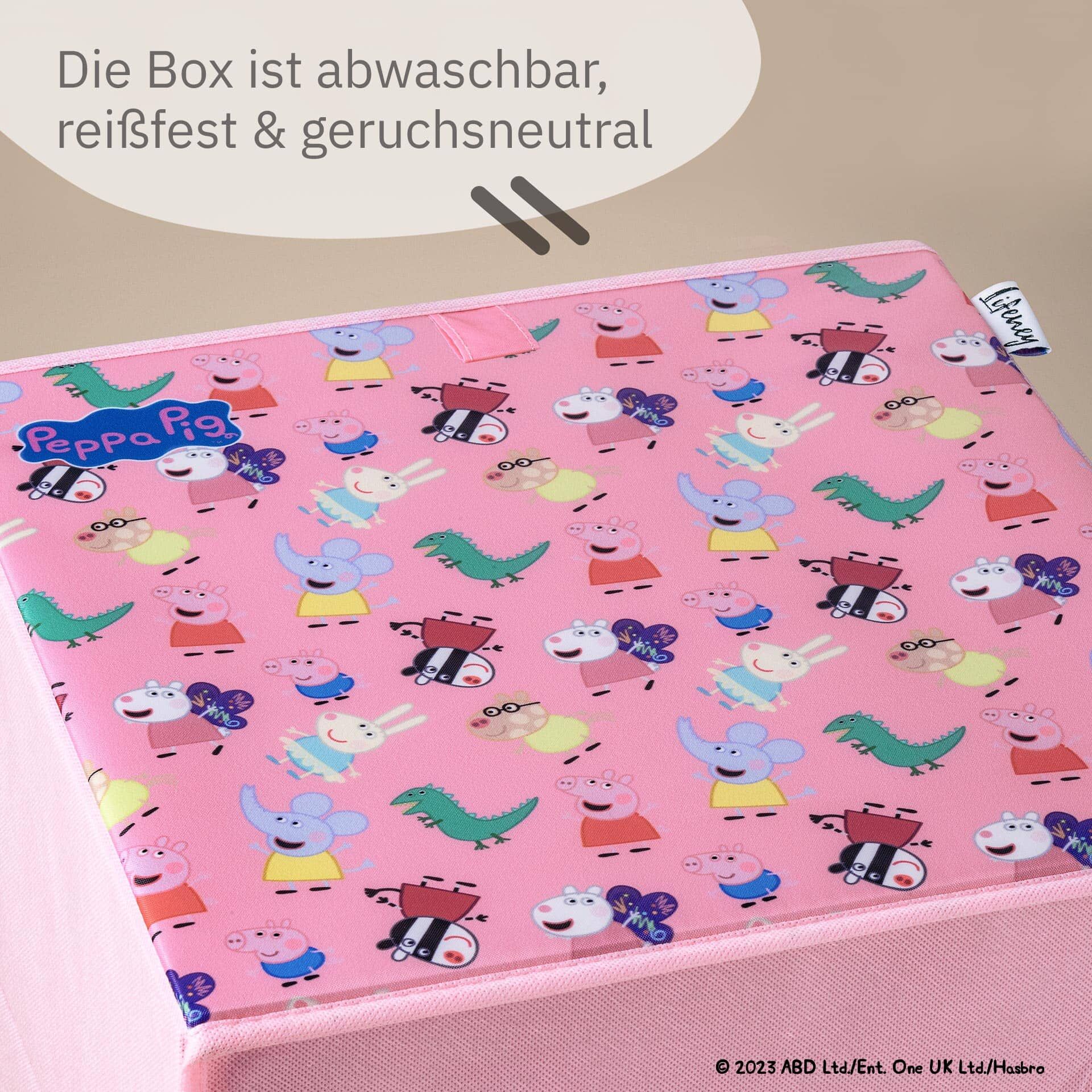 Aufbewahrungsbox Peppa Pig 3er Set, 33x33x33cm