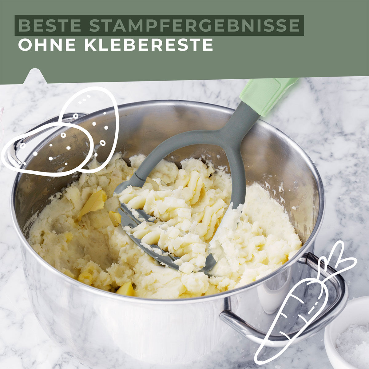 Kartoffelstampfer Ecolution, 25cm