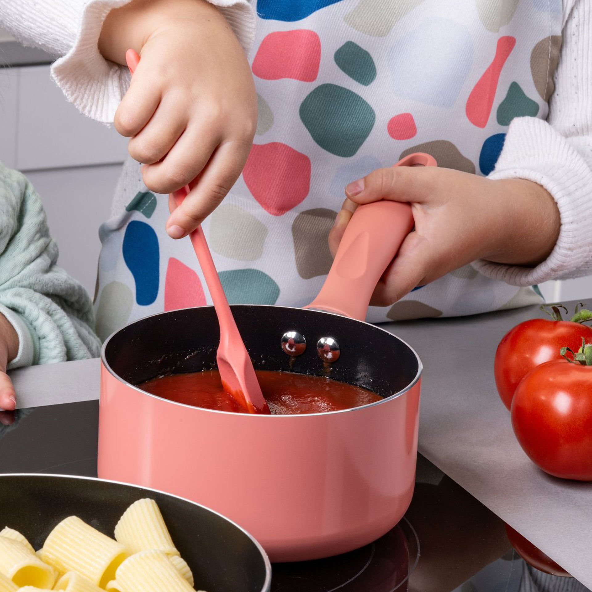 Stielkasserolle Mini Cooking, rosa, Ø14cm