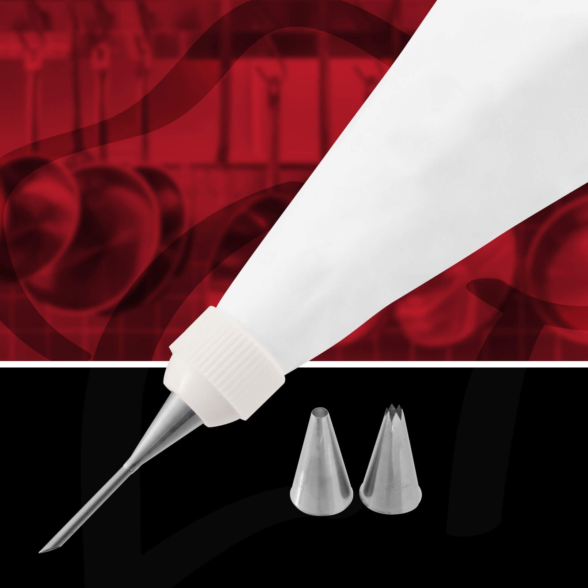 Profi-Spritzbeutel mit Tüllen und Adapter