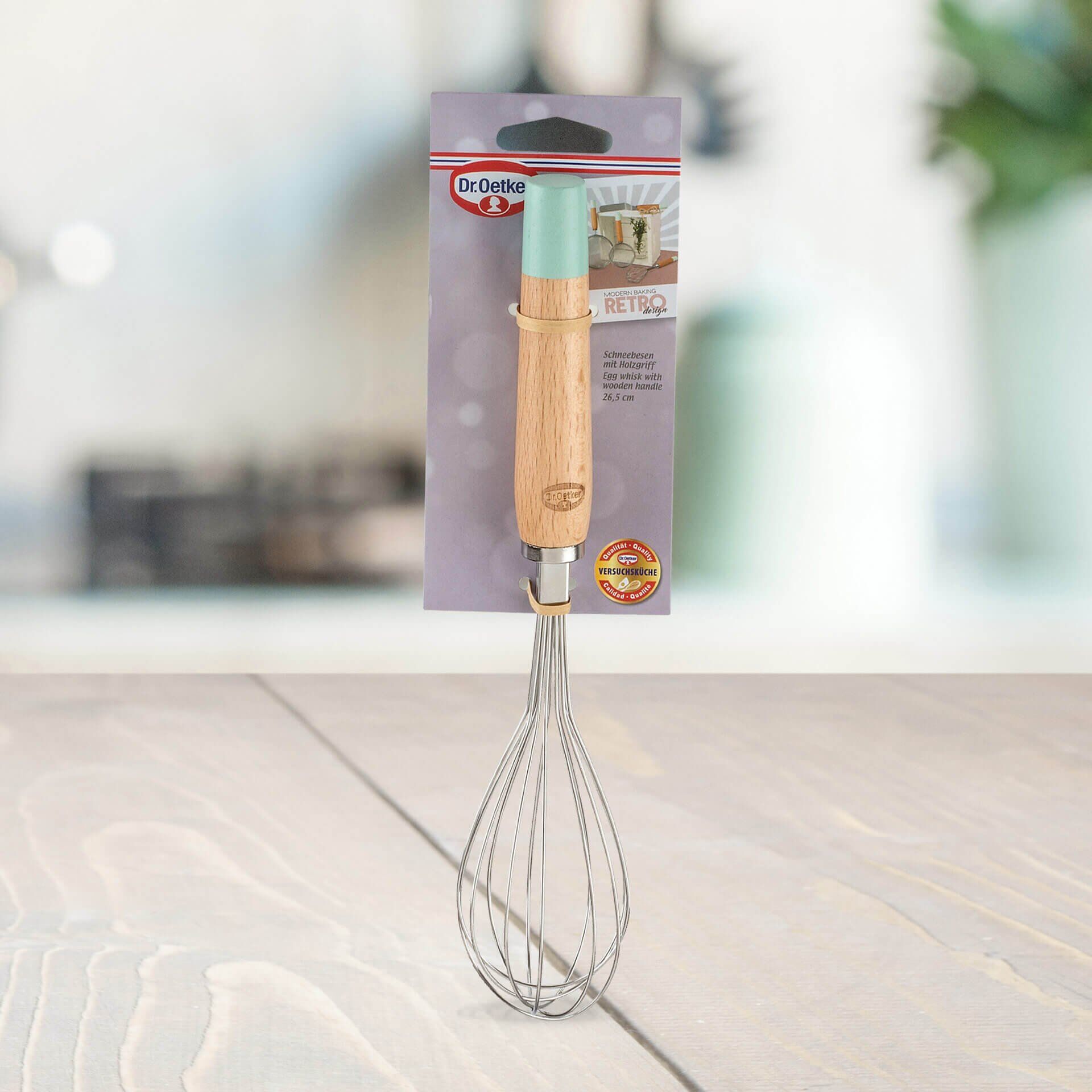 Schneebesen mit Holzgriff Modern Baking Retro Design