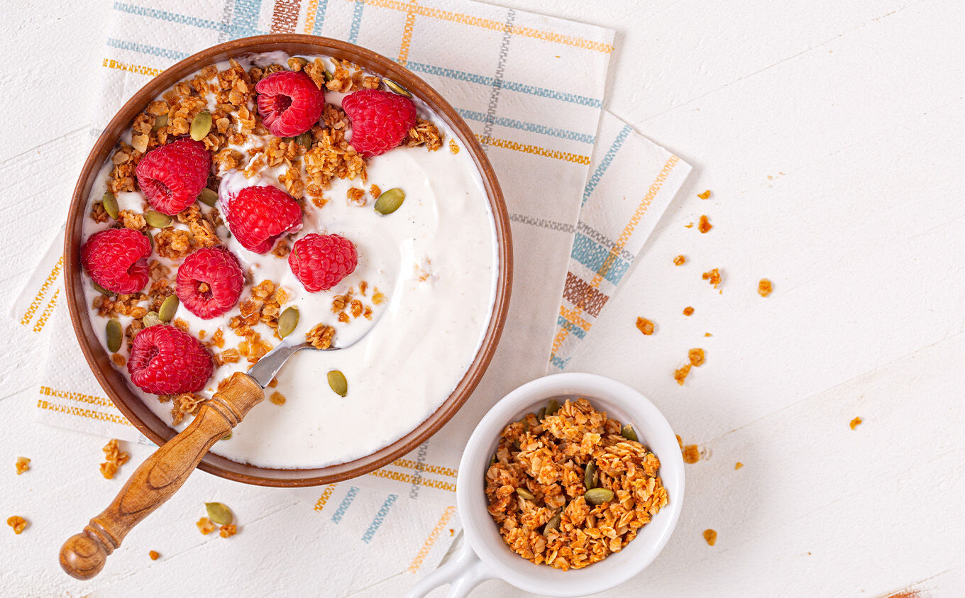 Himbeer-Granola Himbeer-Granola