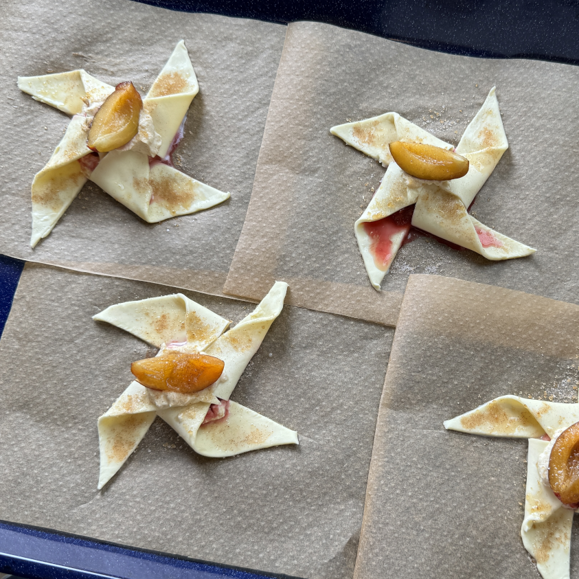 Blätterteig mit Zwetschgen