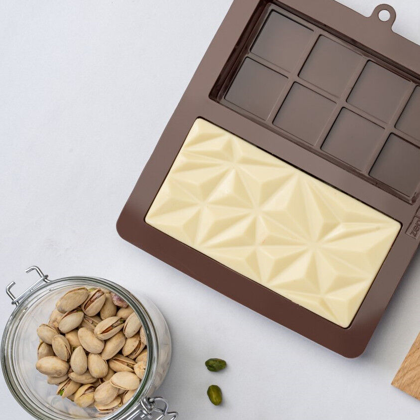 Weiße Schokolade mit Erdbeeren