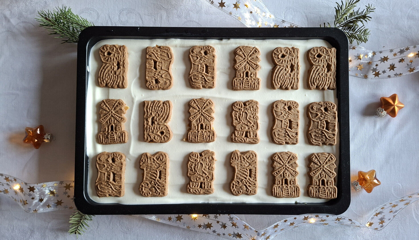 Apfelkuchen mit Spekulatius