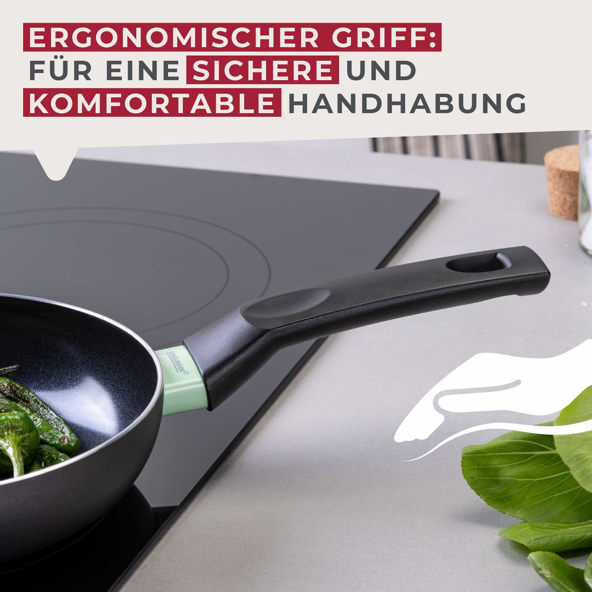 Bratpfannen-Set "Brandao", Keramik, antihaft, Ø16+20cm, 2-tlg.