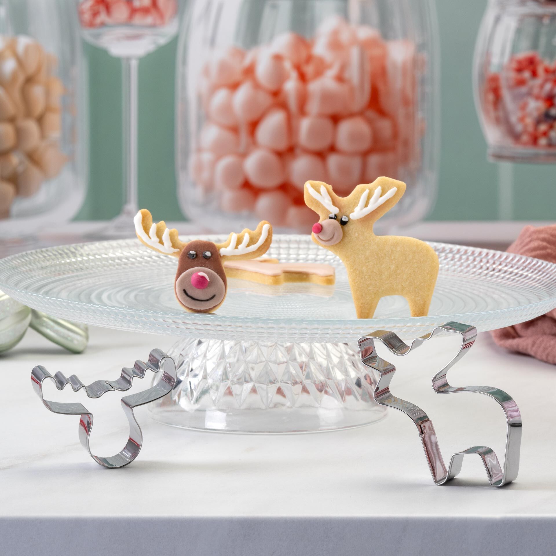 Ausstecher-Set Elch und Elchkopf The Christmas Candy Shop