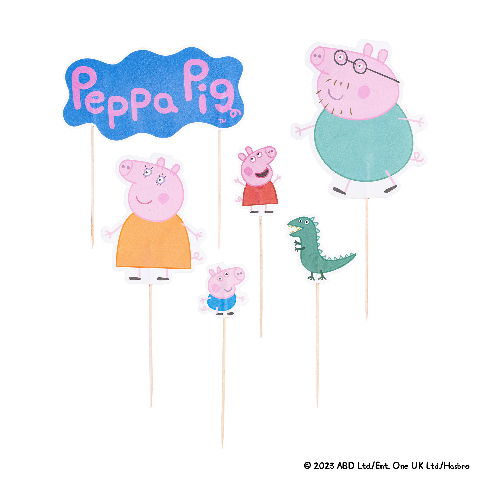 Kuchen-Topper Peppa & Familie, 12 Stk