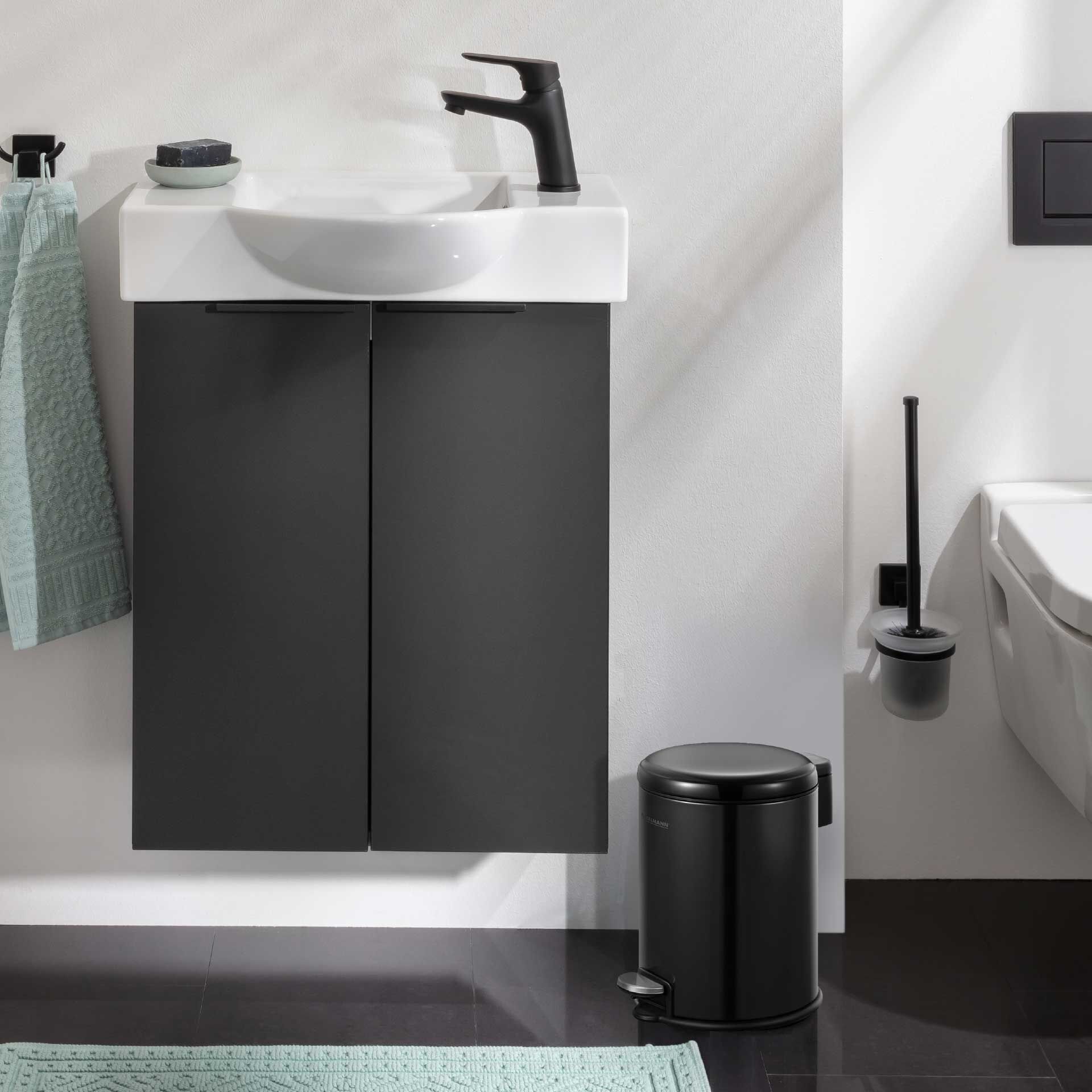 Mülleimer Milano, schwarz, 3L