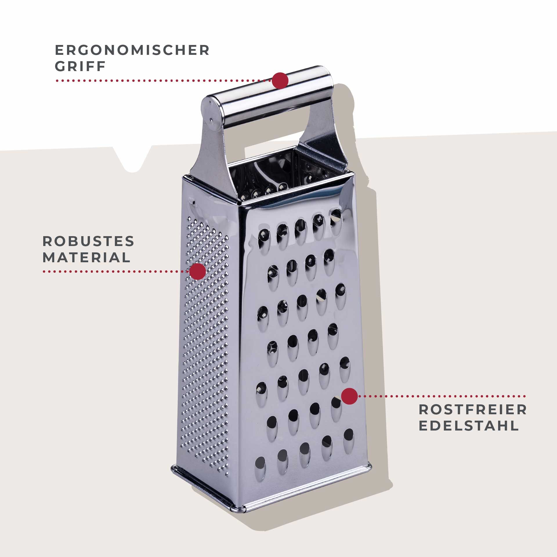 Vierkantreibe Essential, Edelstahl