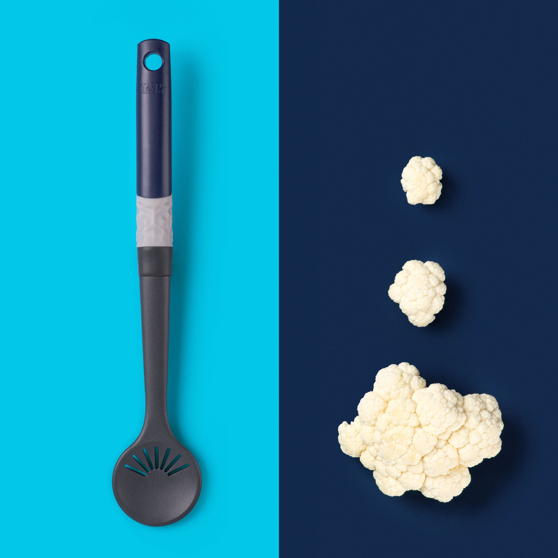 Kochlöffel mit Abseihfunktion & Topfhalterung Ocean Blue