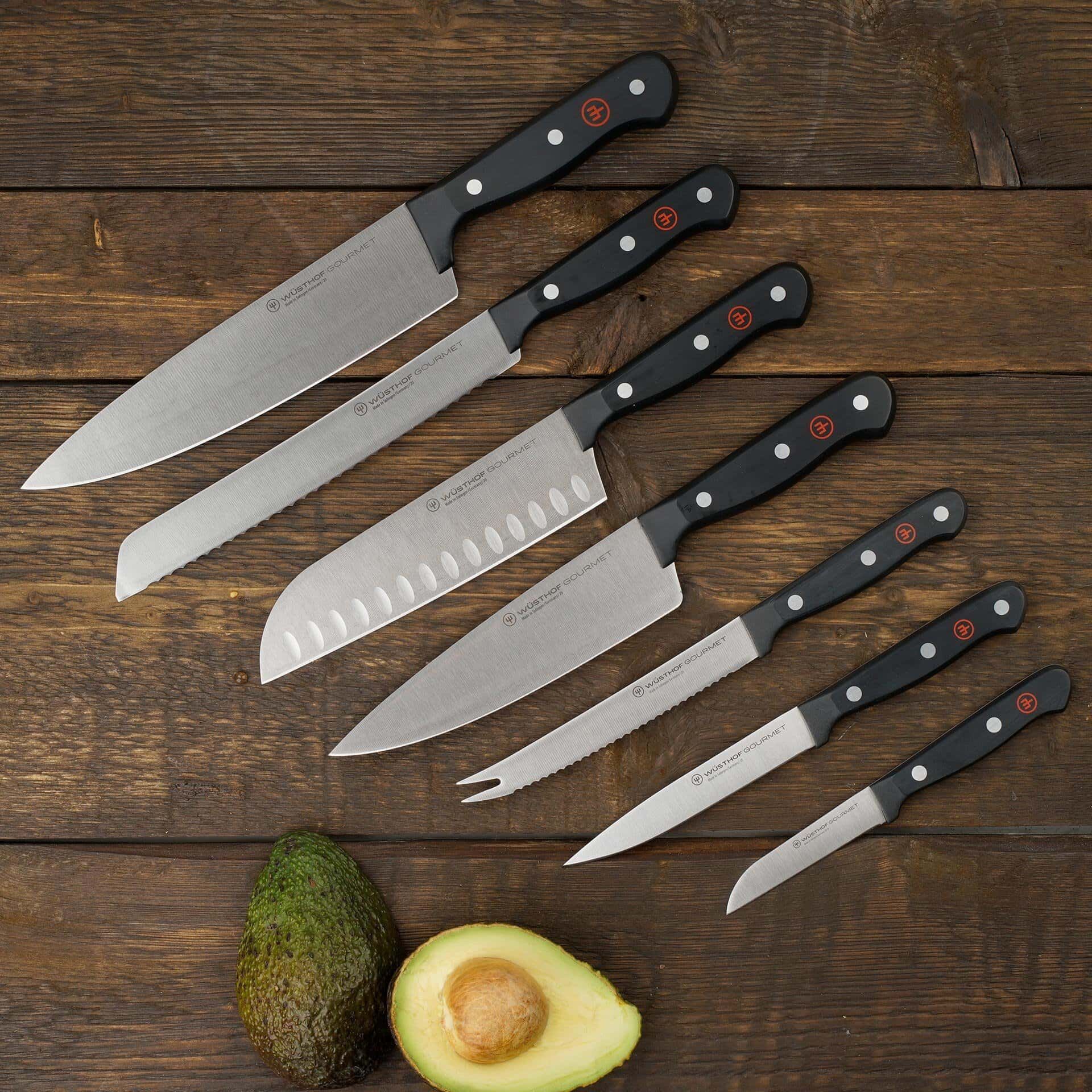 Gemüsemesser Gourmet, Edelstahl, 8cm Klinge