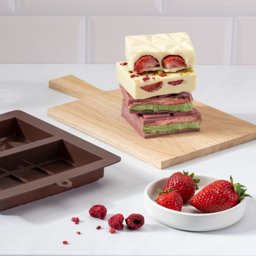 Weiße Schokolade mit Erdbeeren