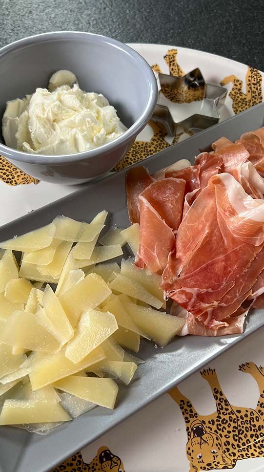 Blätterteig-Serrano-Sterne