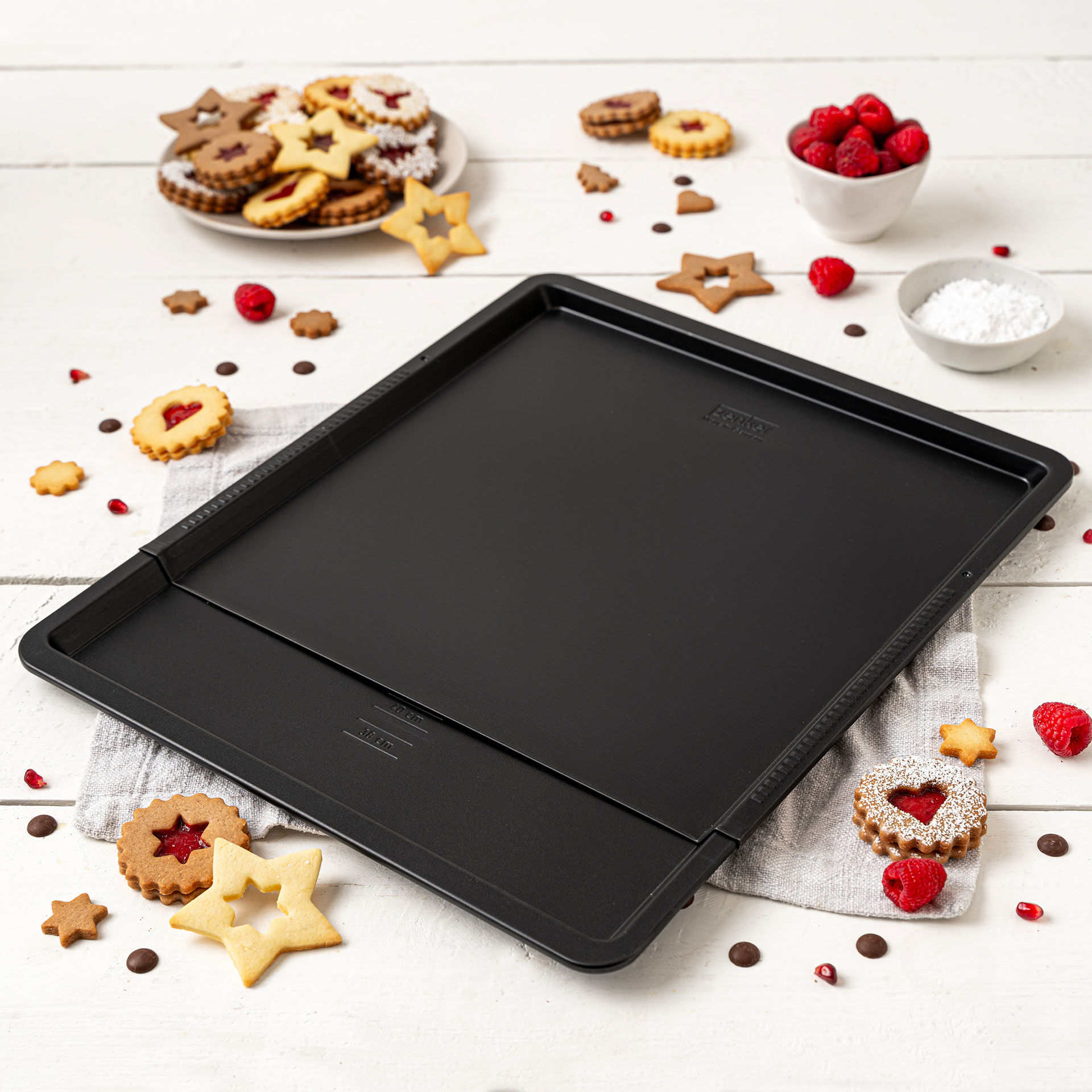 Backblech ausziehbar Perfect Black+, 37-52cm