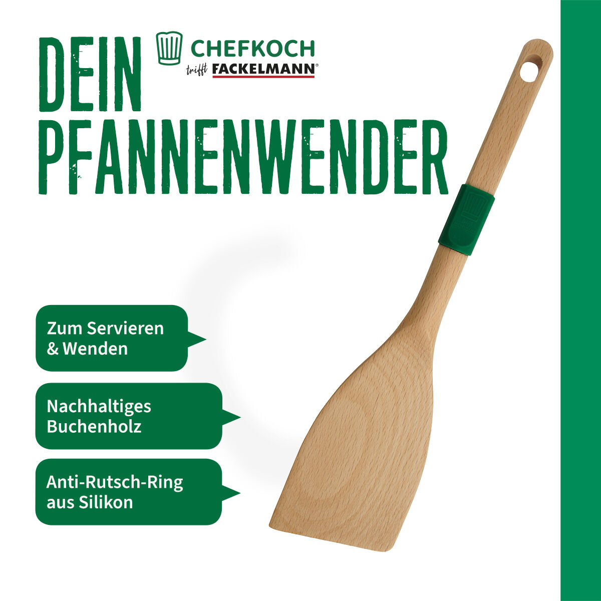 Pfannenwender Wien, 31cm, Buche