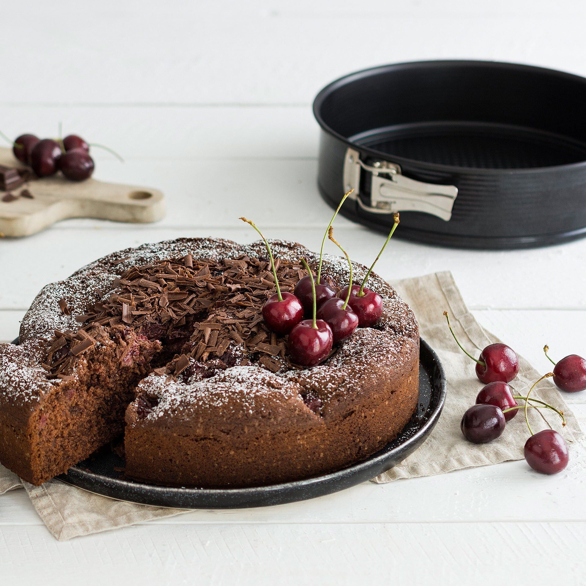 Springform mit Flachboden Black Metallic, Ø24cm