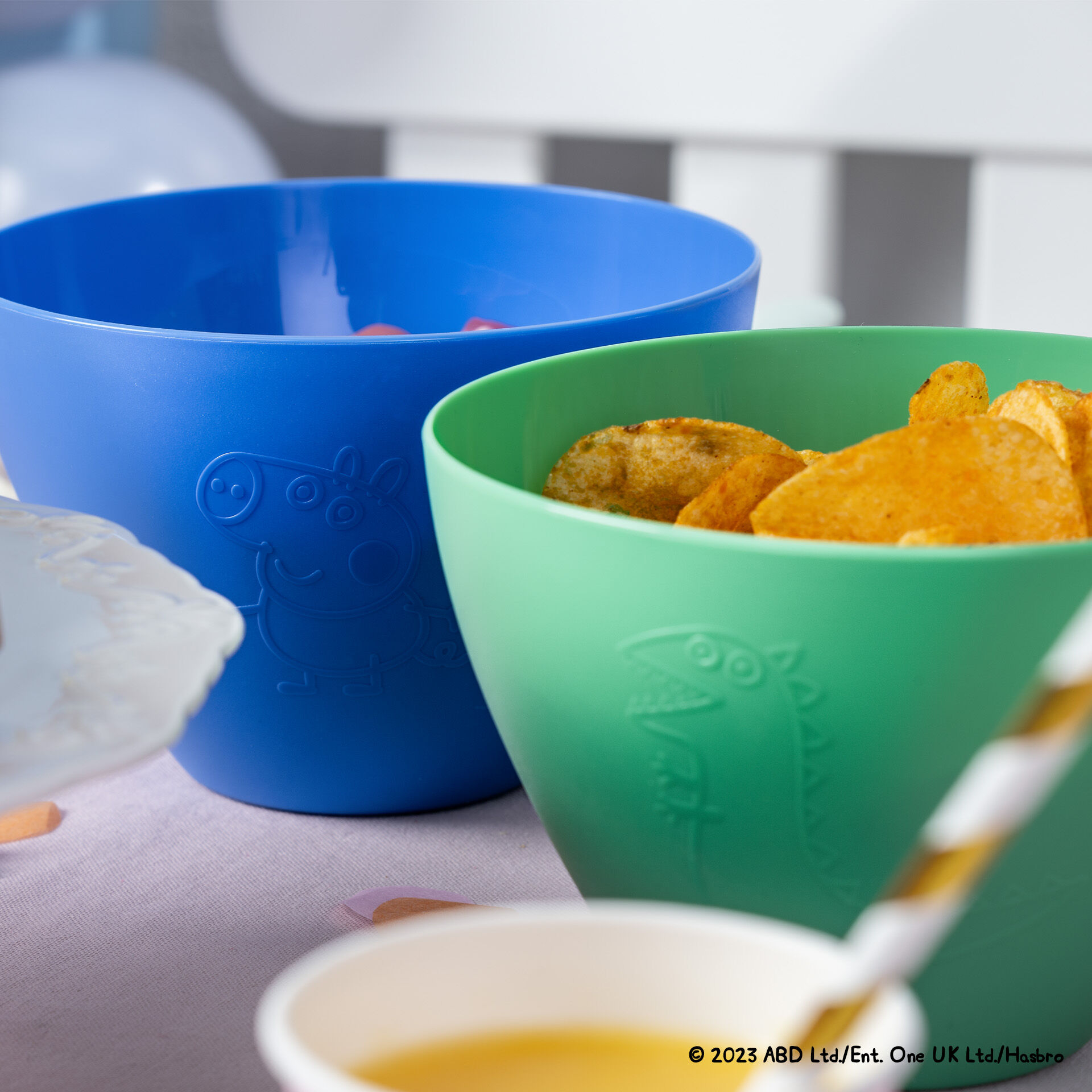 Schüssel-Set Peppa, Schorsch & Dino, Ø15cm, 3-teilig