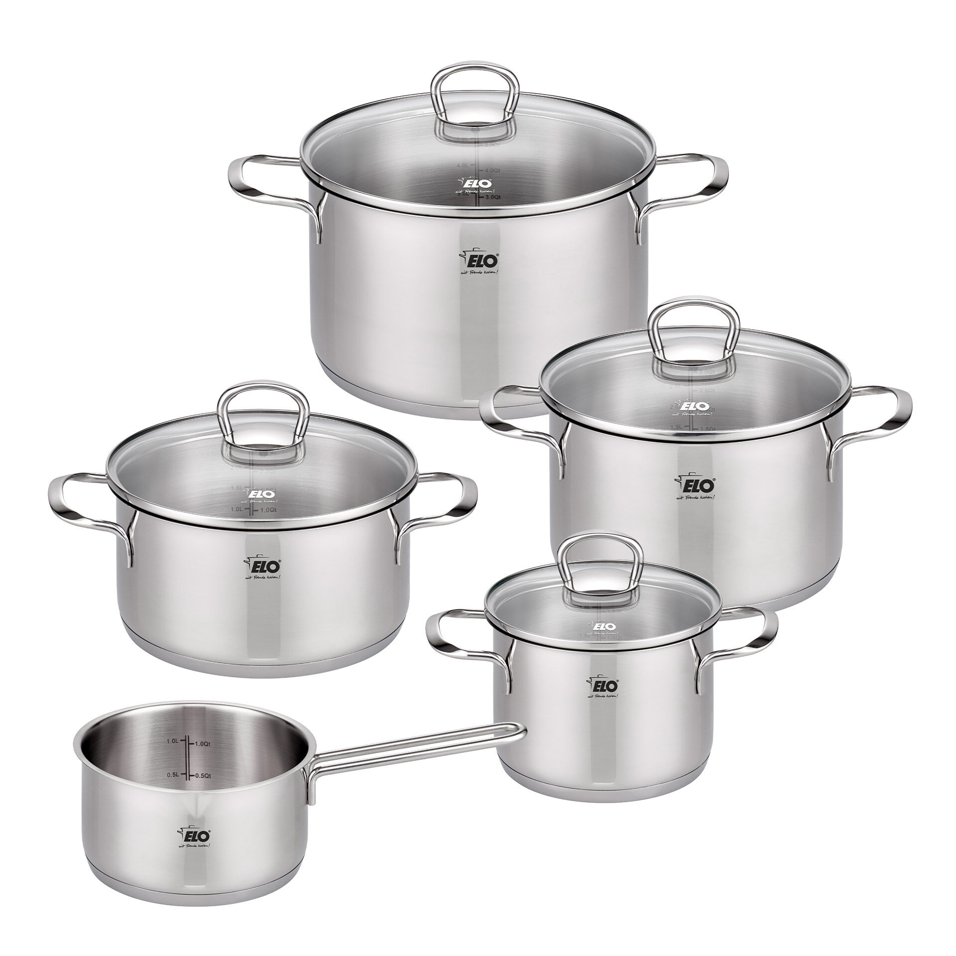 Topf-Set Jaspis, 5-teilig