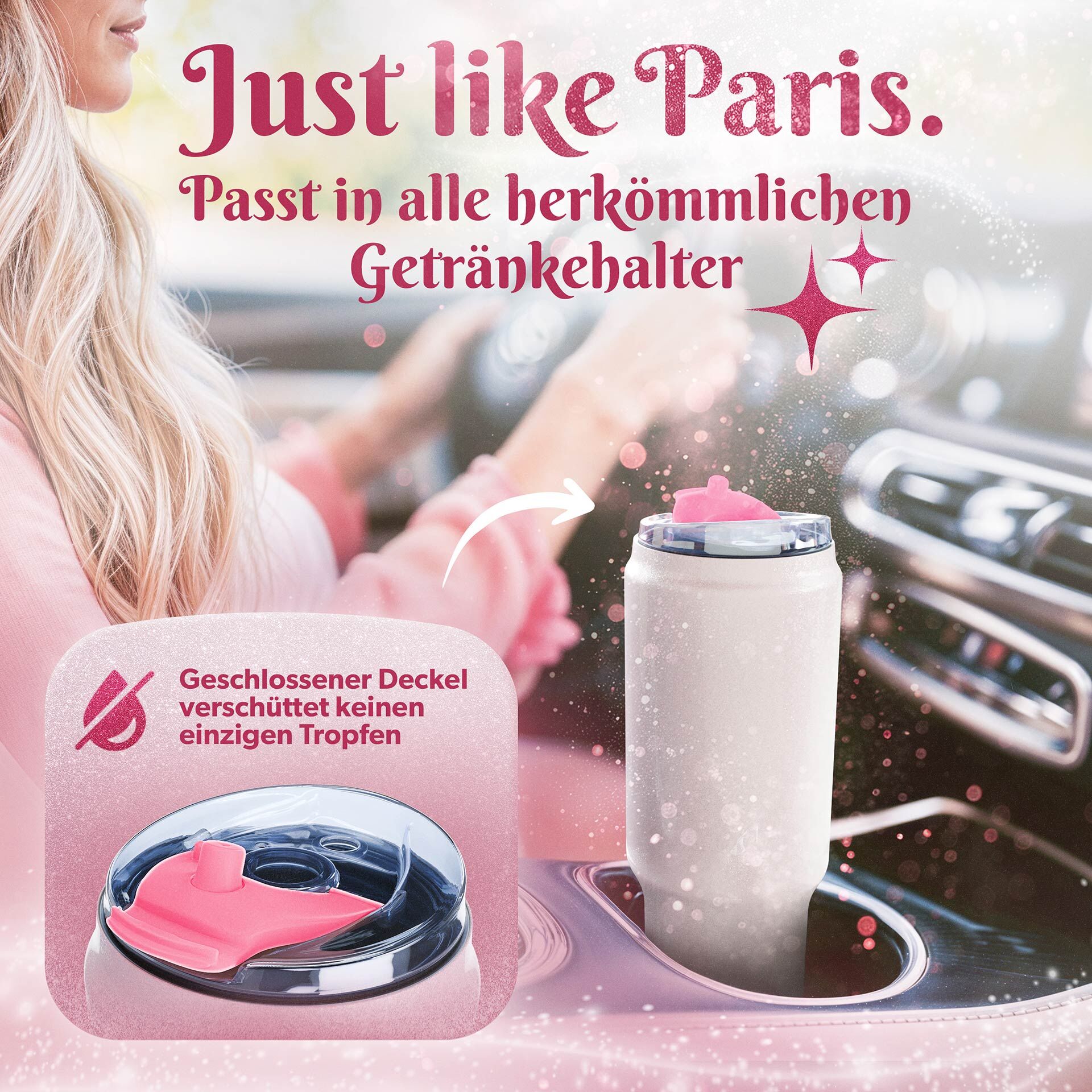 Trinkbecher Weiß, 1 L