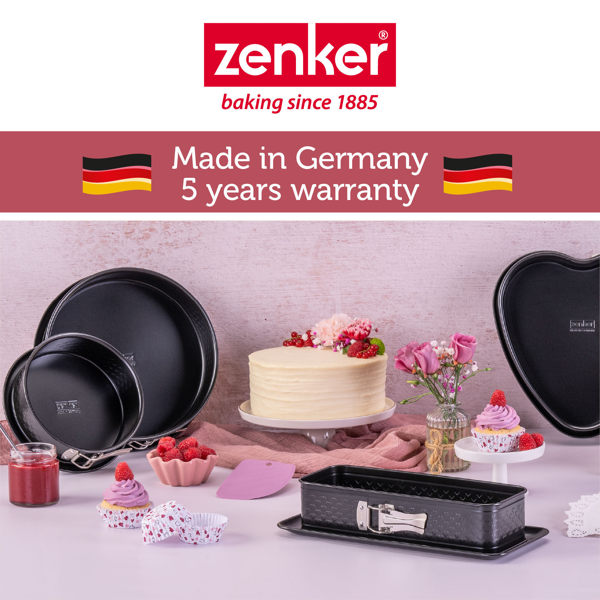 Springform mit Flachboden Beloved +, Ø18cm