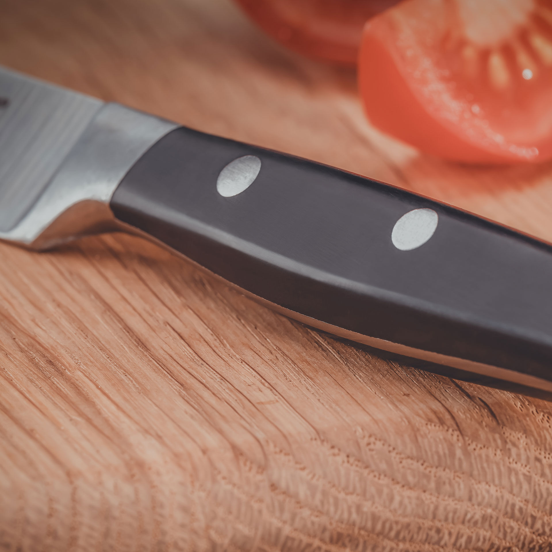 Küchenmesser gezahnt Trinity, 14cm Edelstahl-Klinge