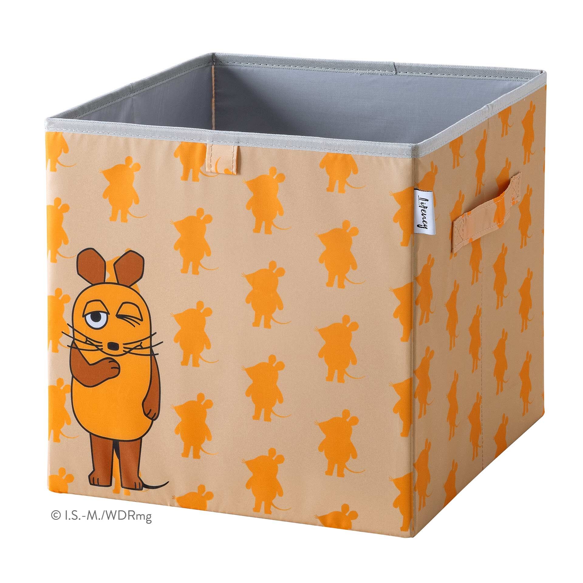Aufbewahrungsbox DieMaus, apricot, 30x30x30cm