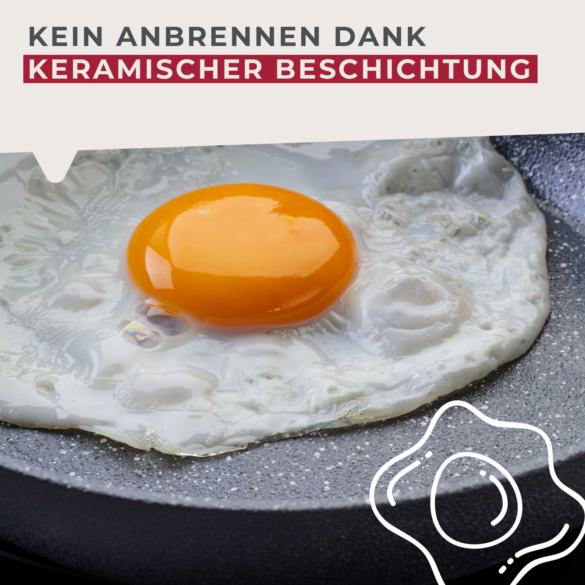 Bratpfanne Cosmo, Keramik, antihaft, Ø20cm