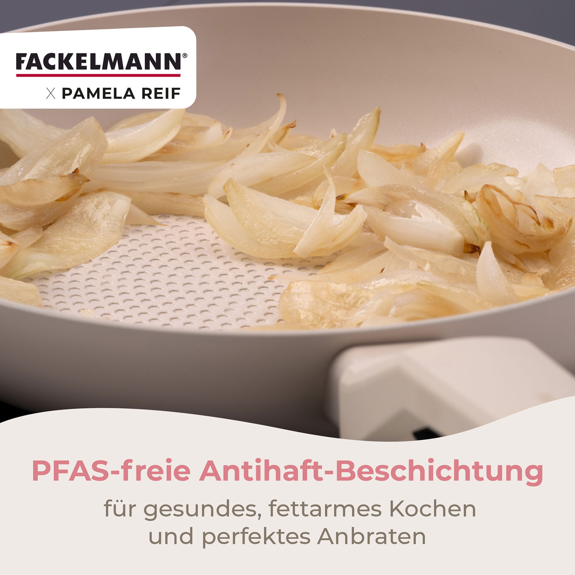 Pamela Reif Bratpfanne Ø24cm, Keramik, Wabenboden