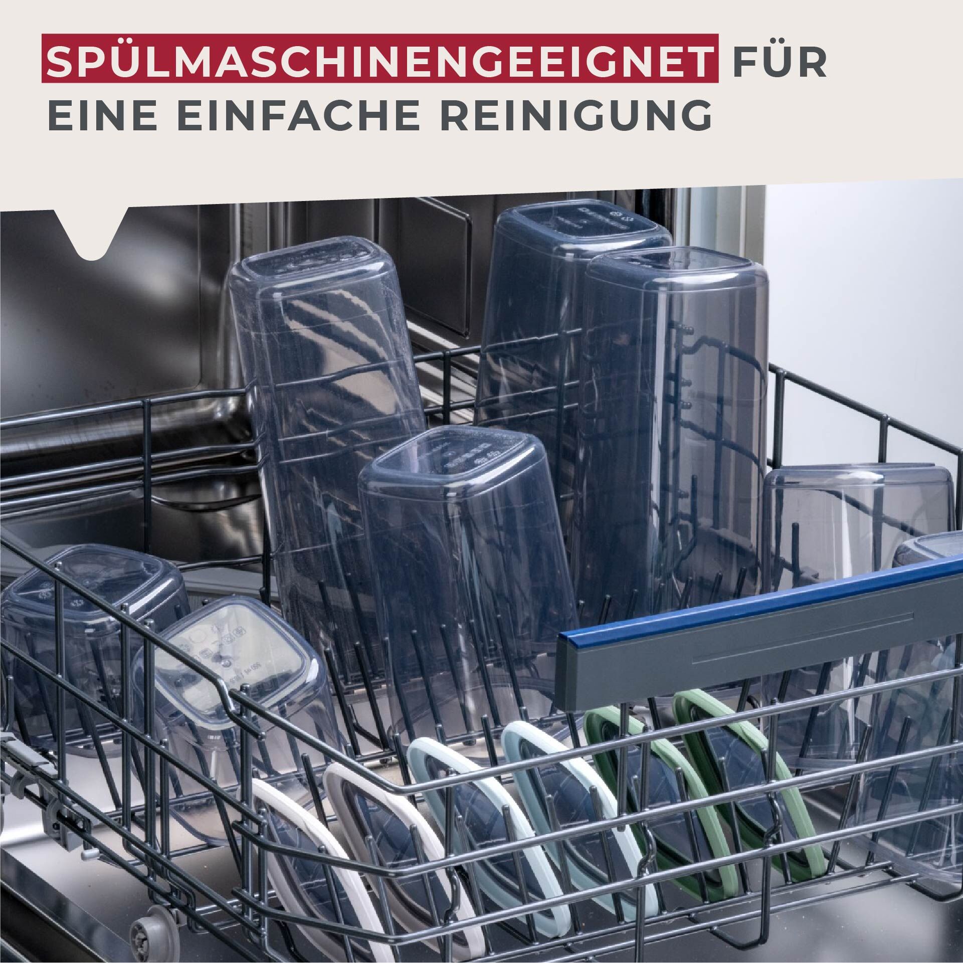 Vorratsdose Be The Move, eckig, 550ml