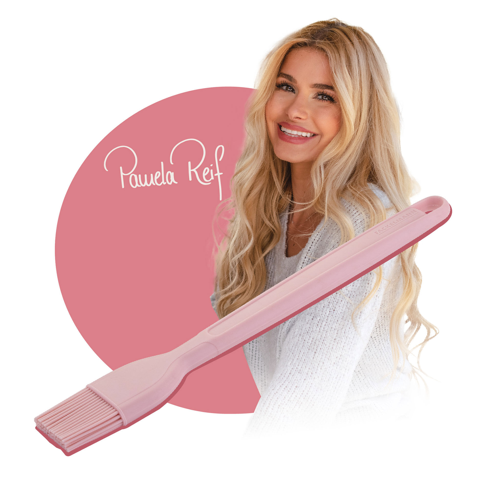 Pamela Reif Backpinsel Rosa, Silikon