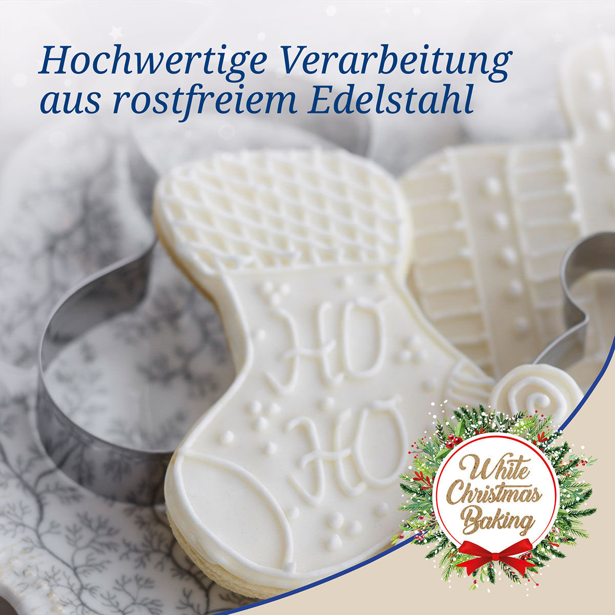 Ausstecher Winter-Outfit White Christmas Baking, 3-teilig