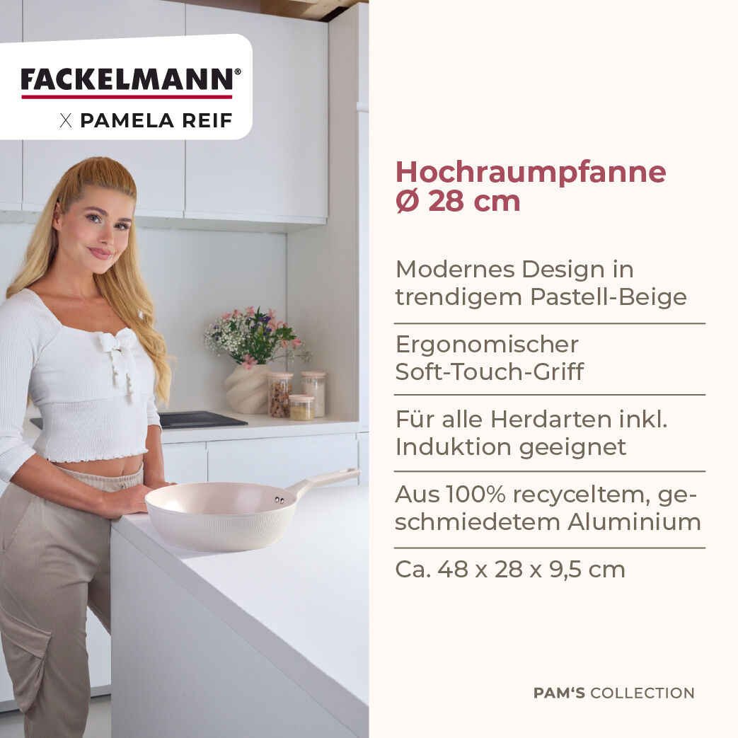 Pamela Reif Hochrandpfanne Shell, Ø28cm