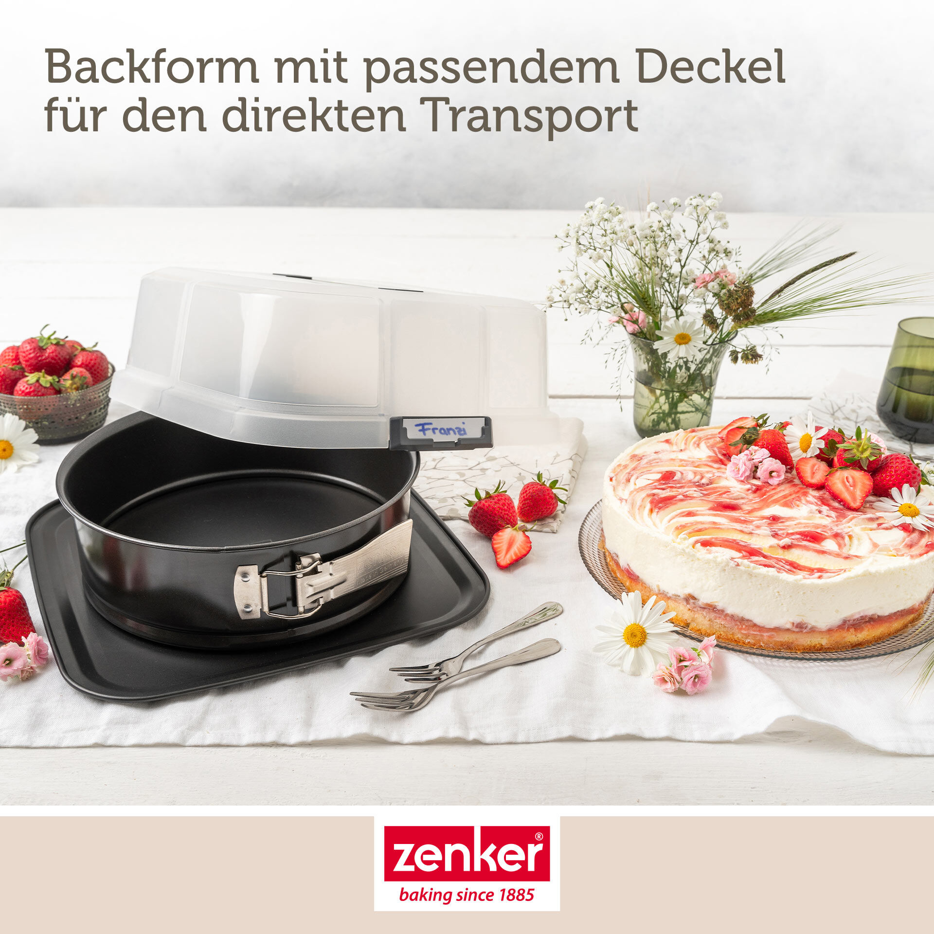 Springform mit Transporthaube, Ø24cm Springform mit Transporthaube, Ø24cm