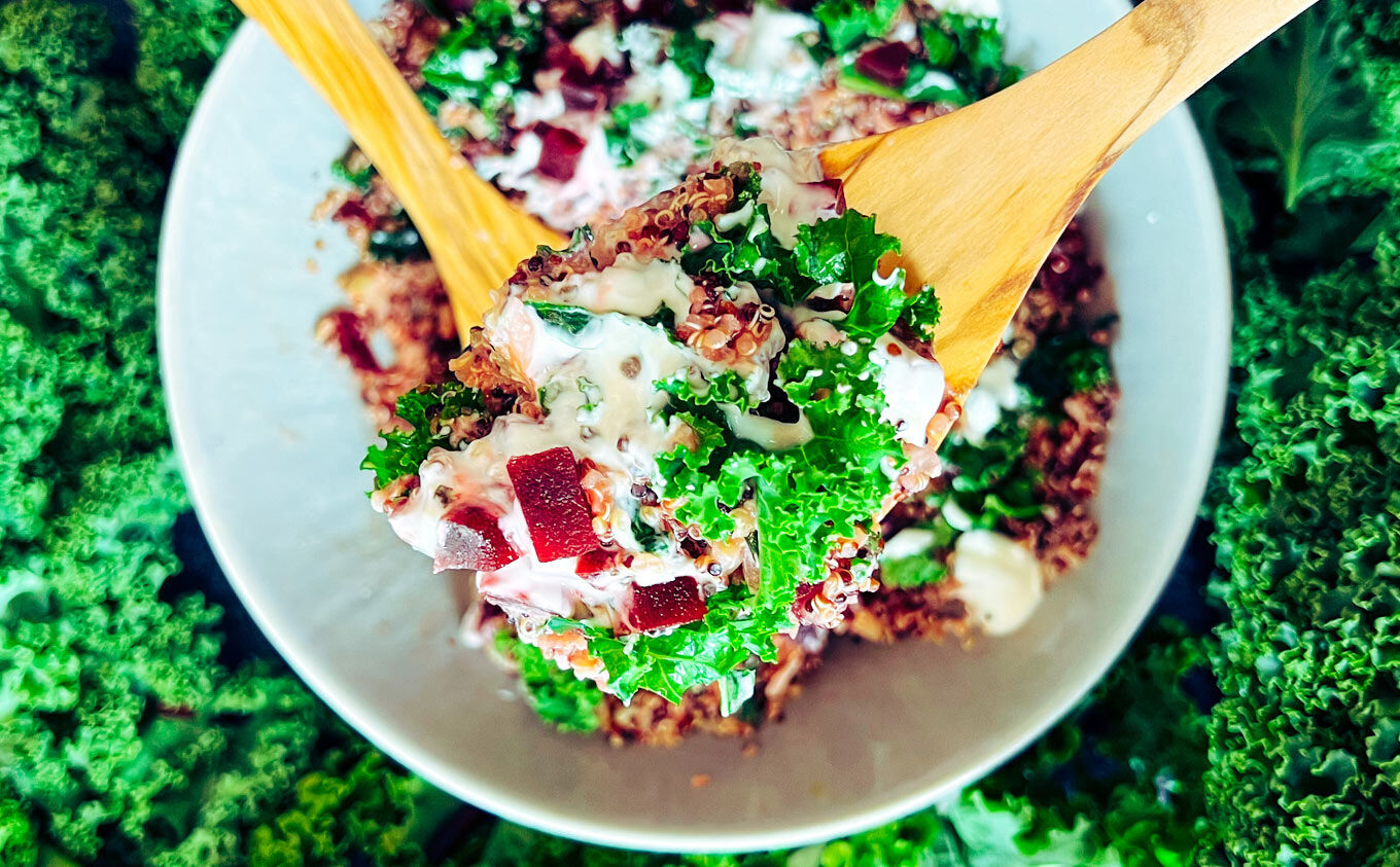 Grünkohl-Rote-Beete-Quinoa-Salat 