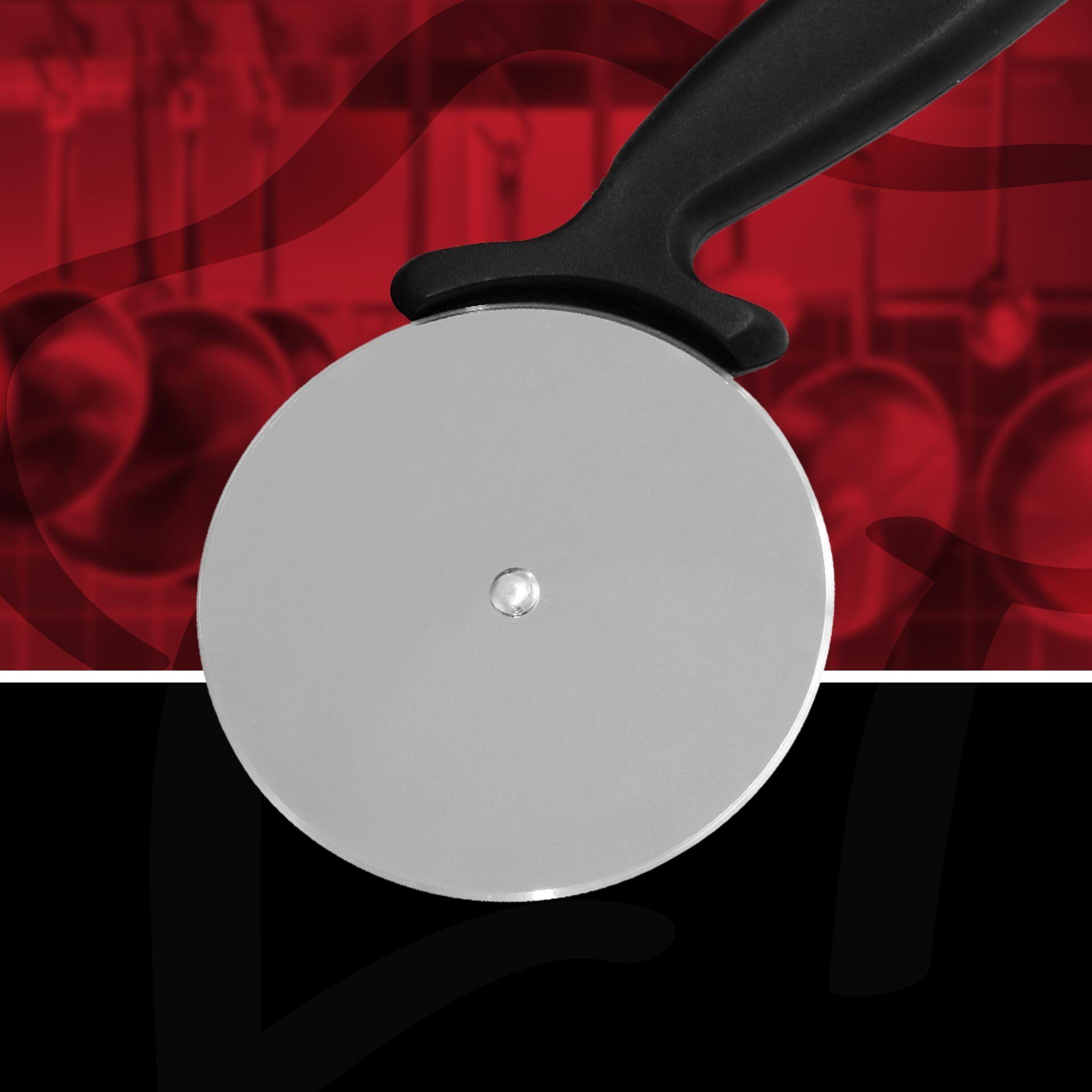 Pizzaschneider, Edelstahl