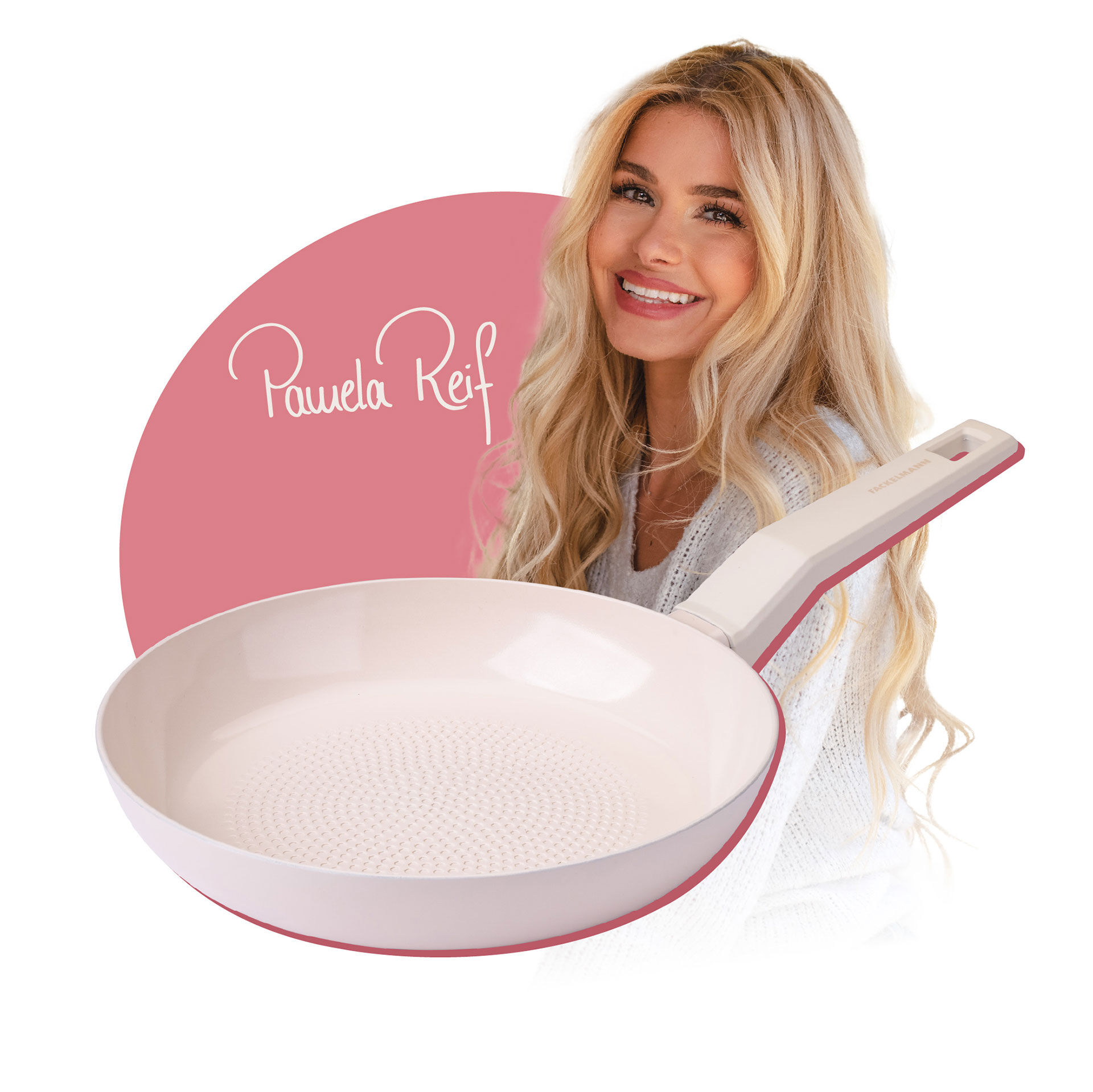 Pamela Reif Bratpfanne Ø24cm, Keramik, Wabenboden