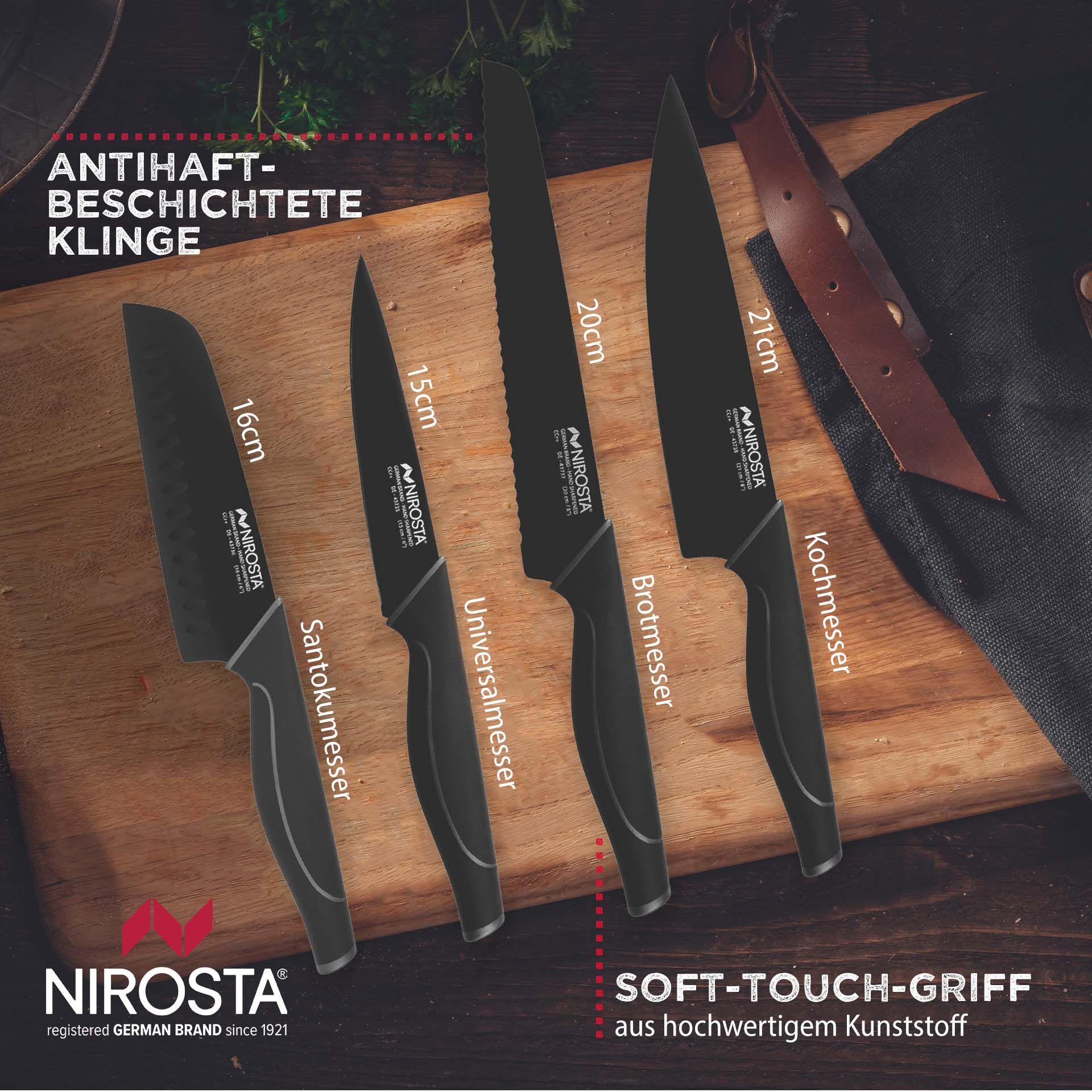 Messer-Set "Wave groß", 4-teilig