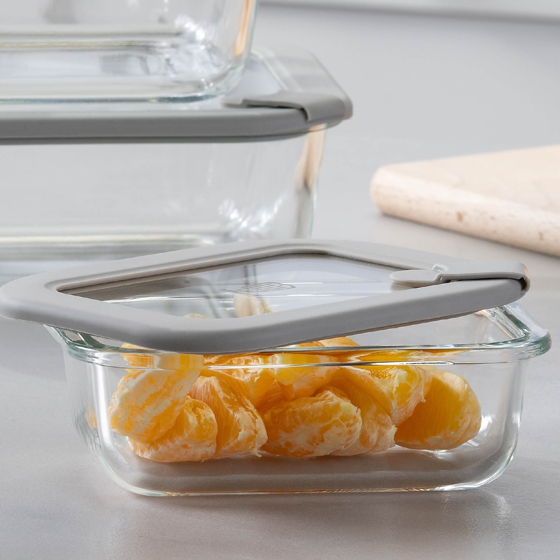 Vorratsdose Glas, eckig, 640ml