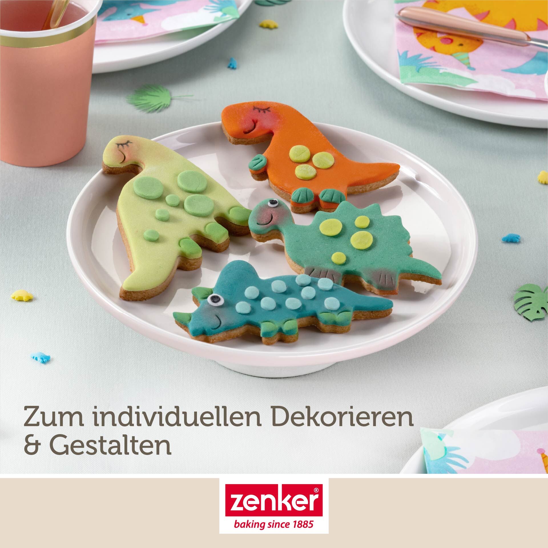 Dinosaurier-Ausstecher-Set, 4-teilig