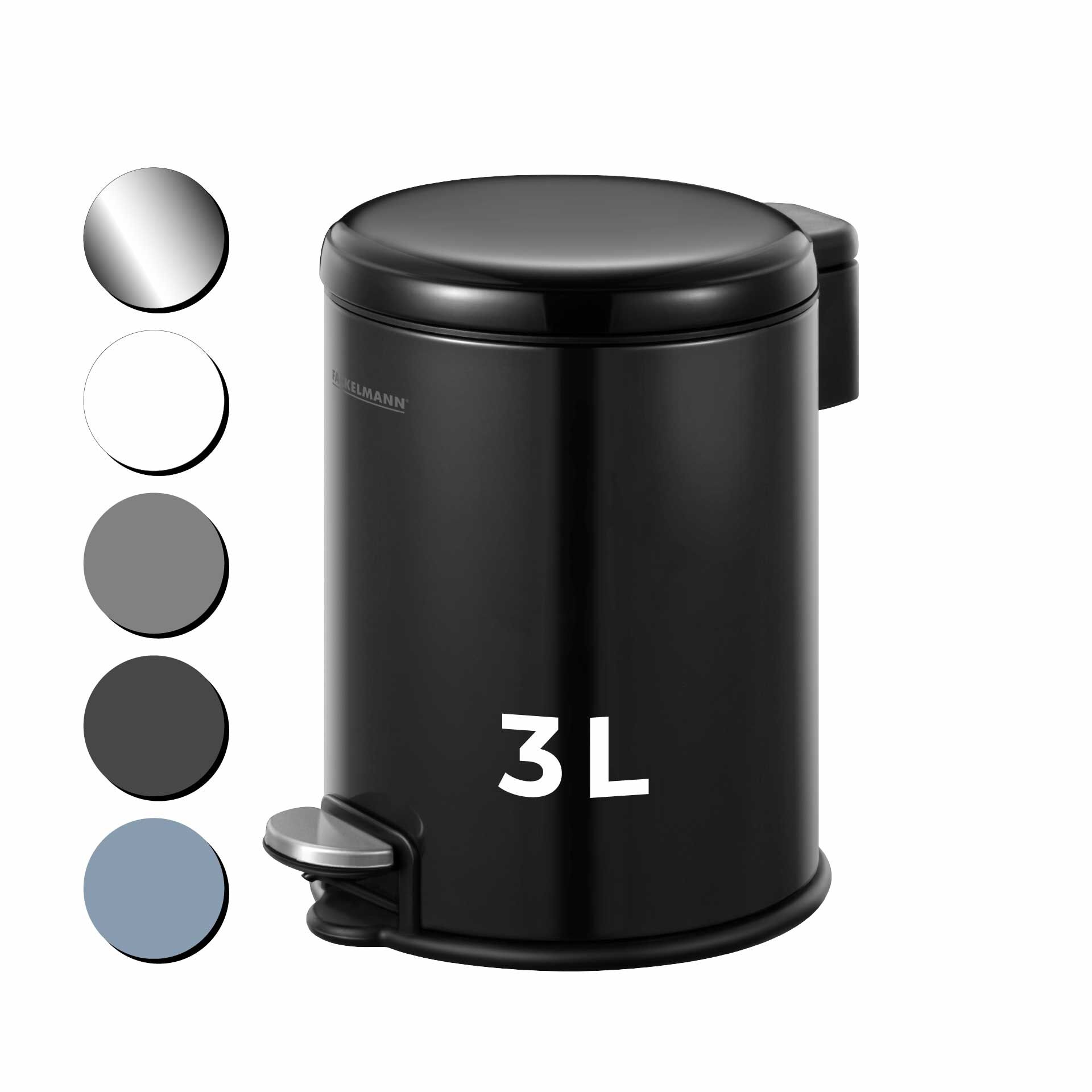 Mülleimer Milano, schwarz, 3L