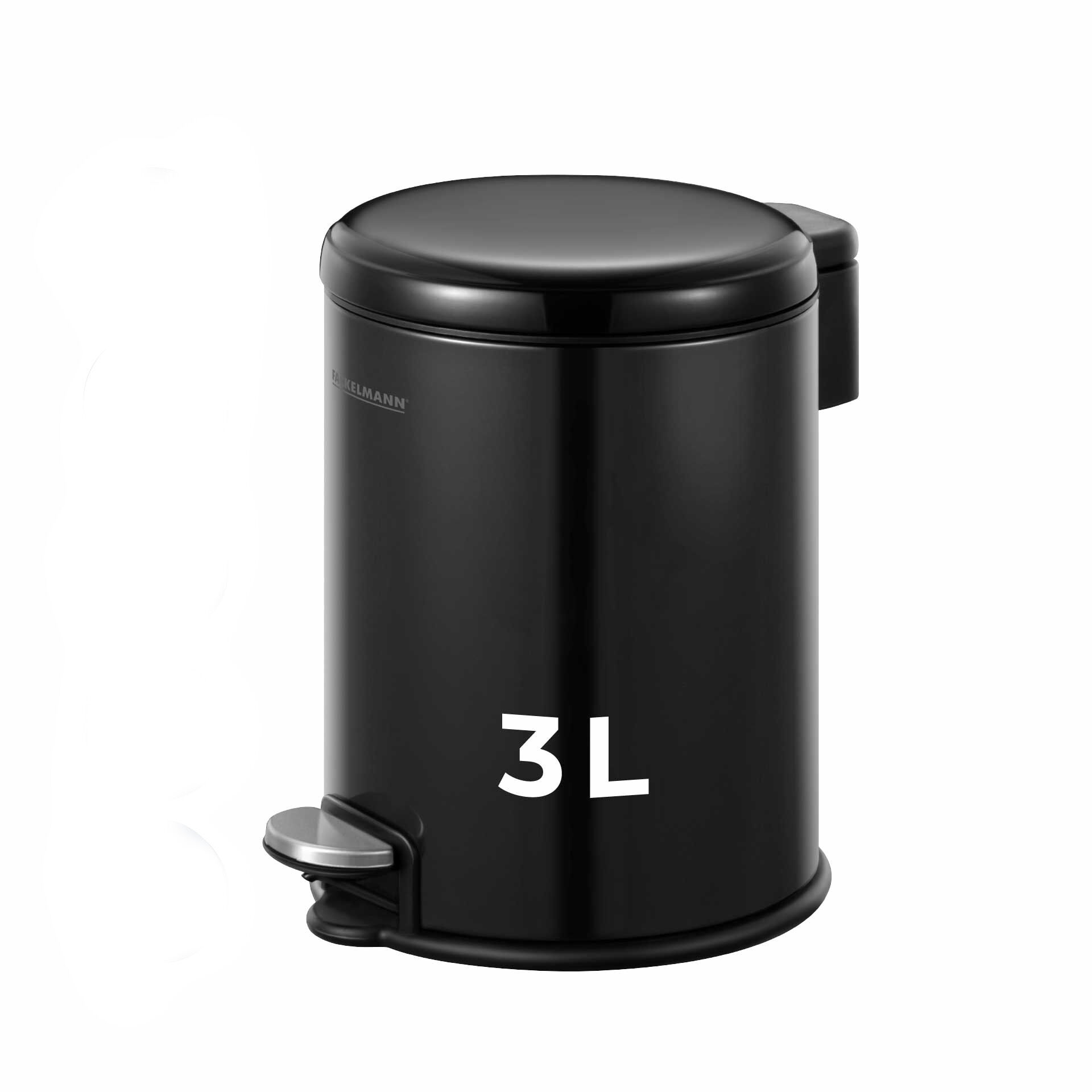 Mülleimer Milano, schwarz, 3L