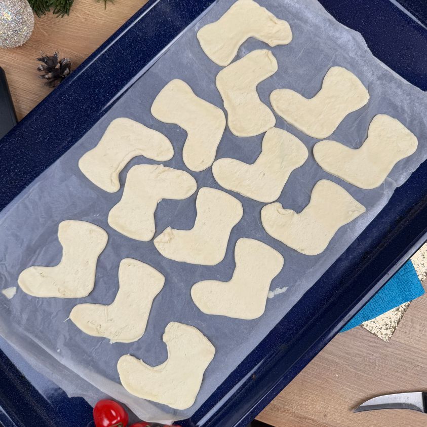 Weihnachtliche Pizza