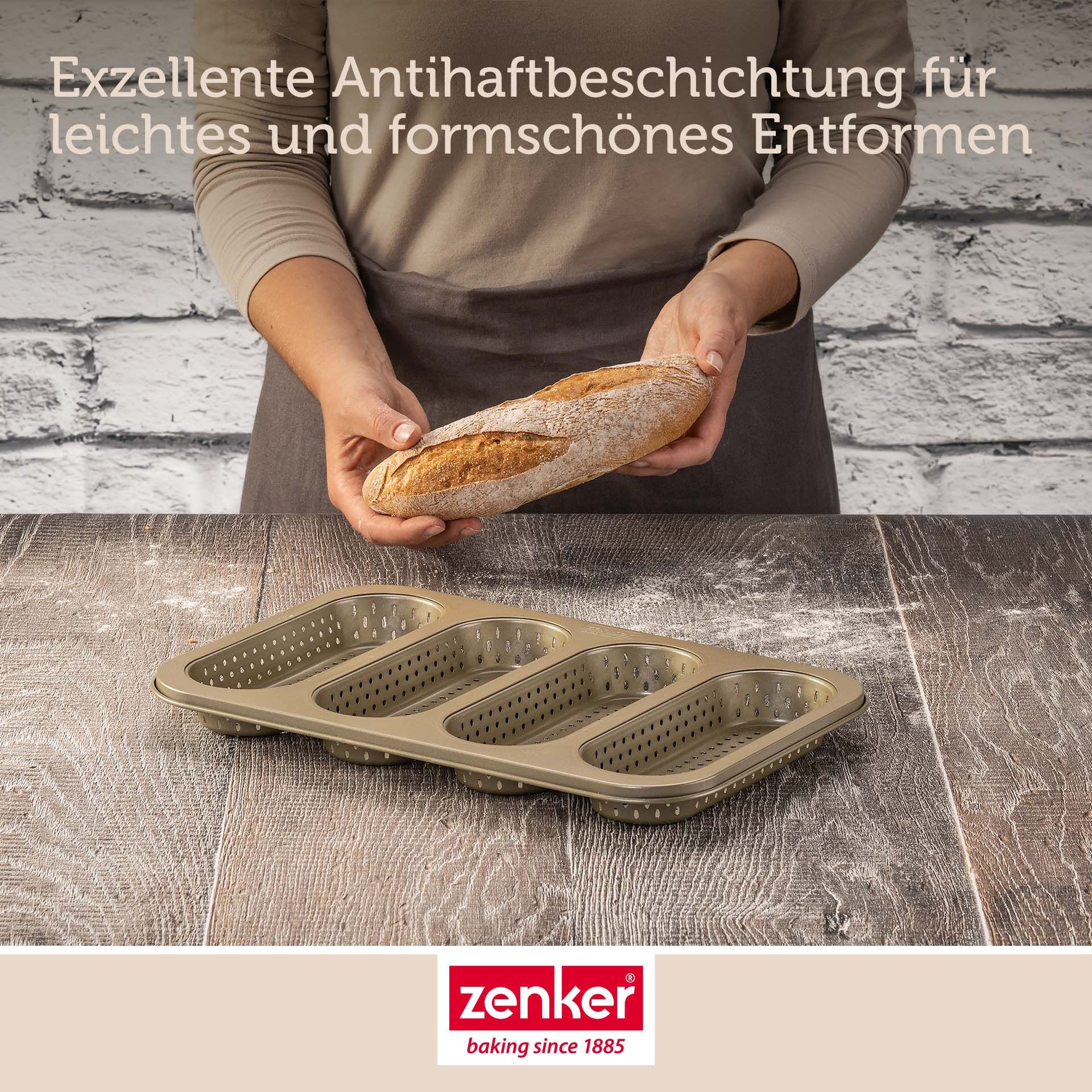 Mini-Baguetteblech Dein Brot!, 4er